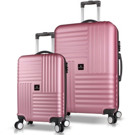 Zoozie Bags Conjunto de Maletas de 2 Piezas Oro Rosa